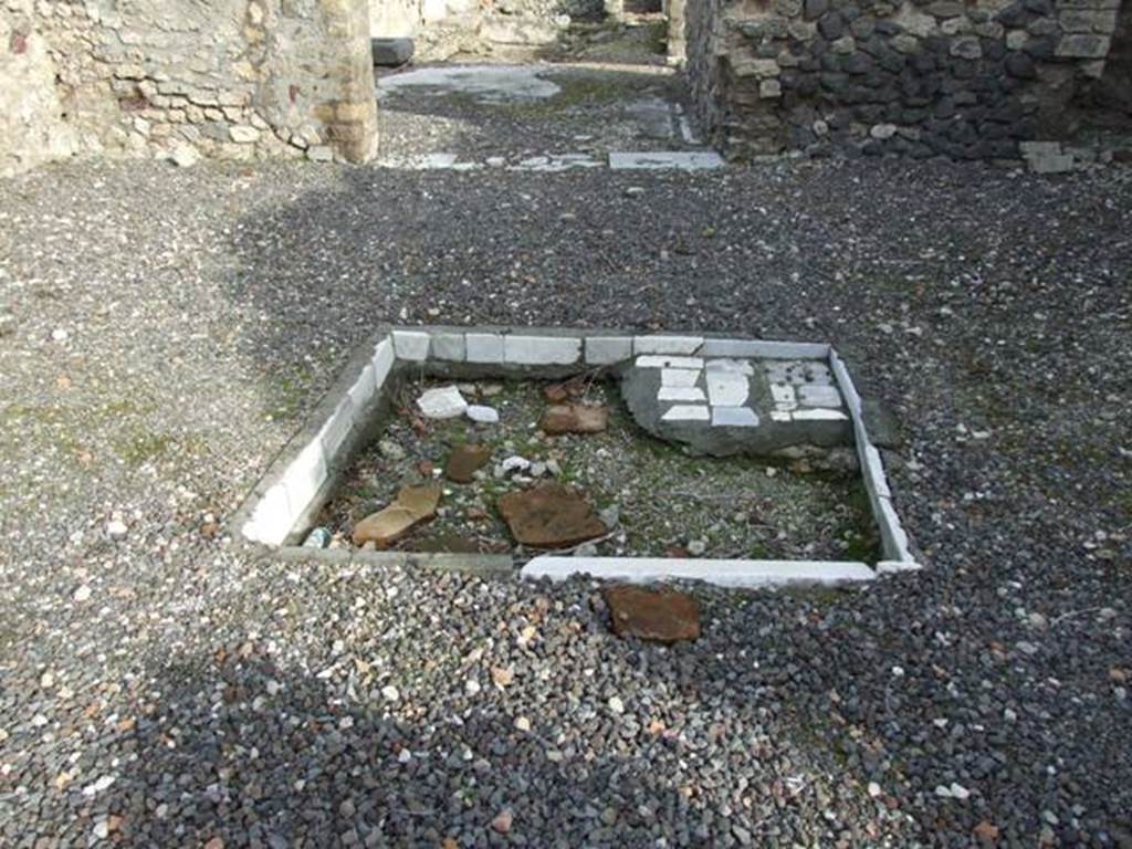 VI.5.9 Pompeii. December 2007. Impluvium in atrium.  