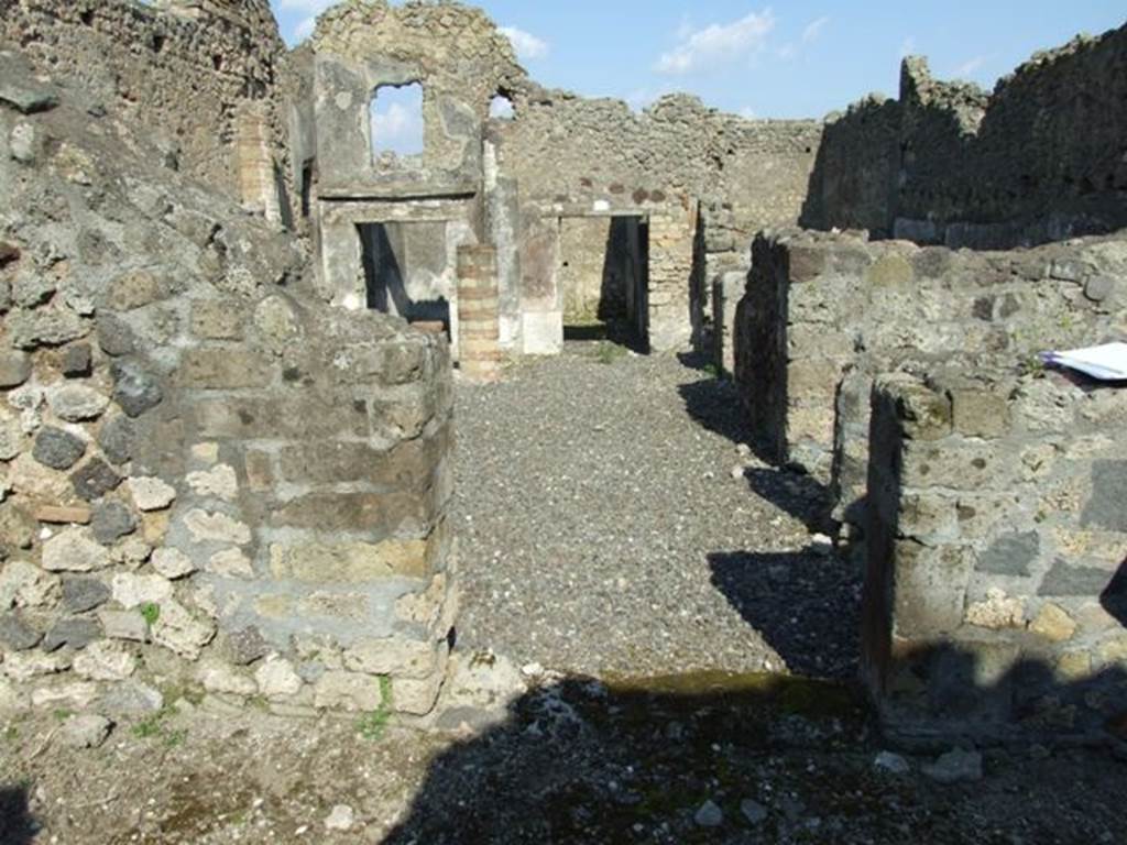 VI.7.1 Pompeii.  March 2009.  Looking east from entrance.