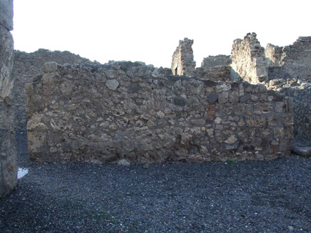 VI.7.10 Pompeii.  December 2007.  West wall.