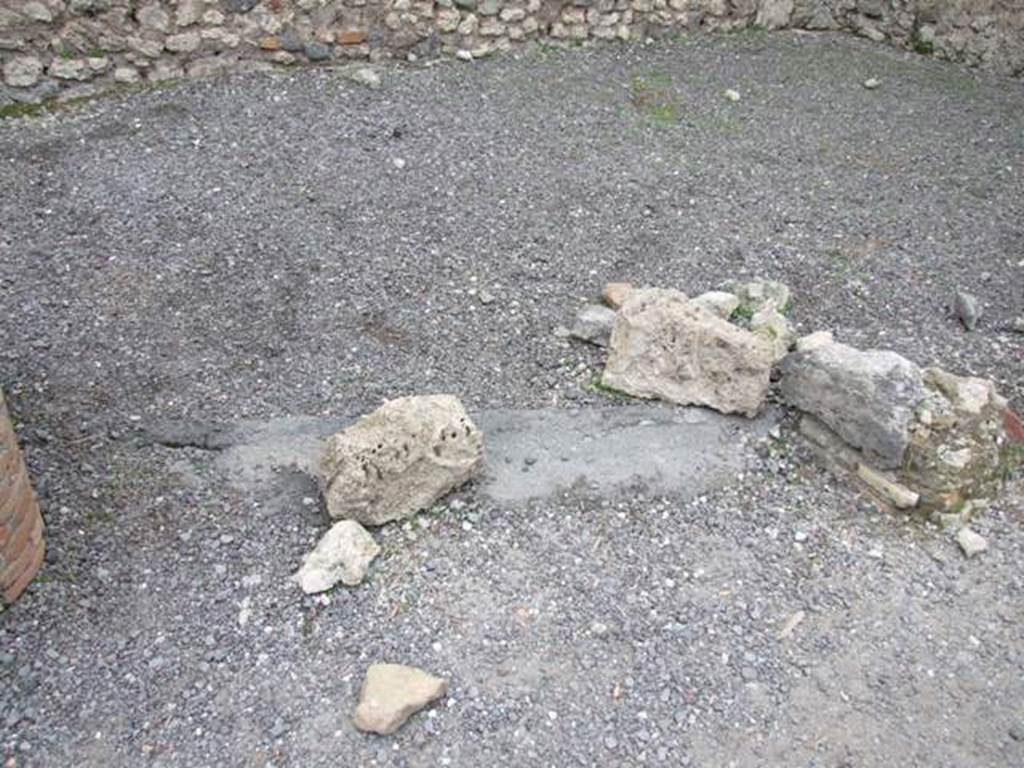 VI.8.8 Pompeii. December 2007. Entrance sill of room in north-west corner.