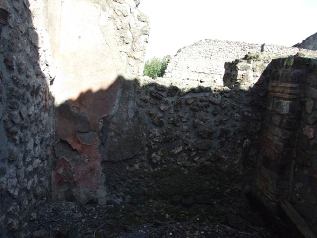 VI.8.20 Pompeii. March 2009.  Room 3.  East wall.