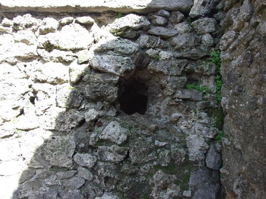 VI.8.21 Pompeii. March 2009. East wall of room on north side of vestibule.  