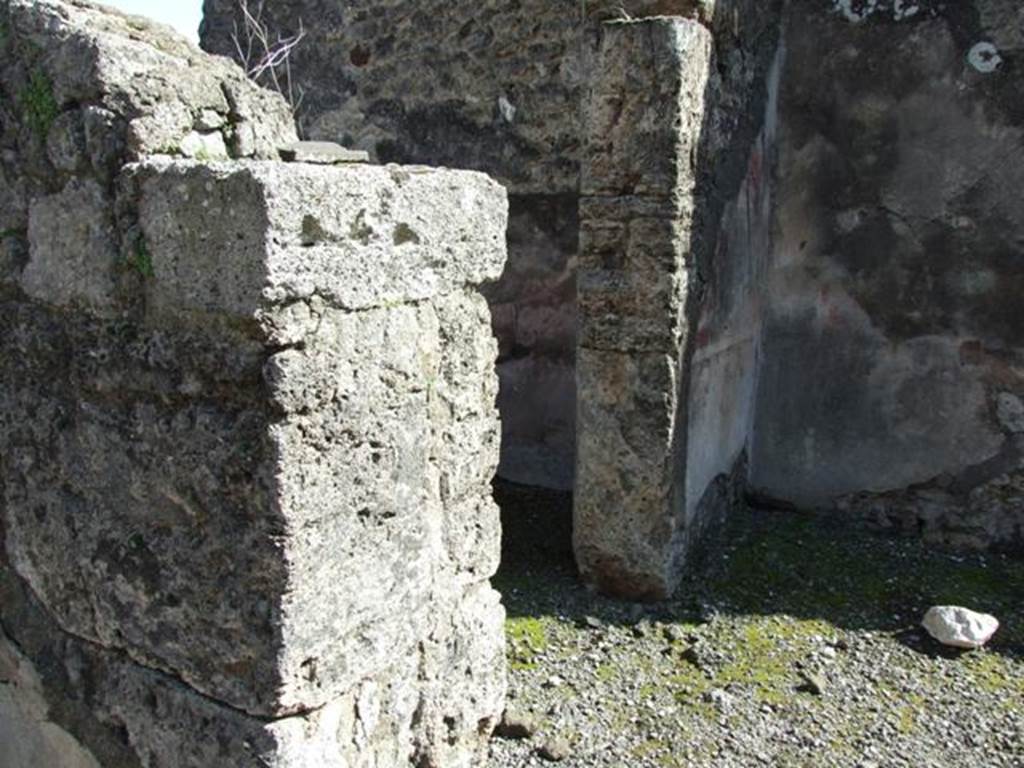 VI.8.21. Pompeii.  March 2009.  Cubiculum on south side of entrance vestibule.