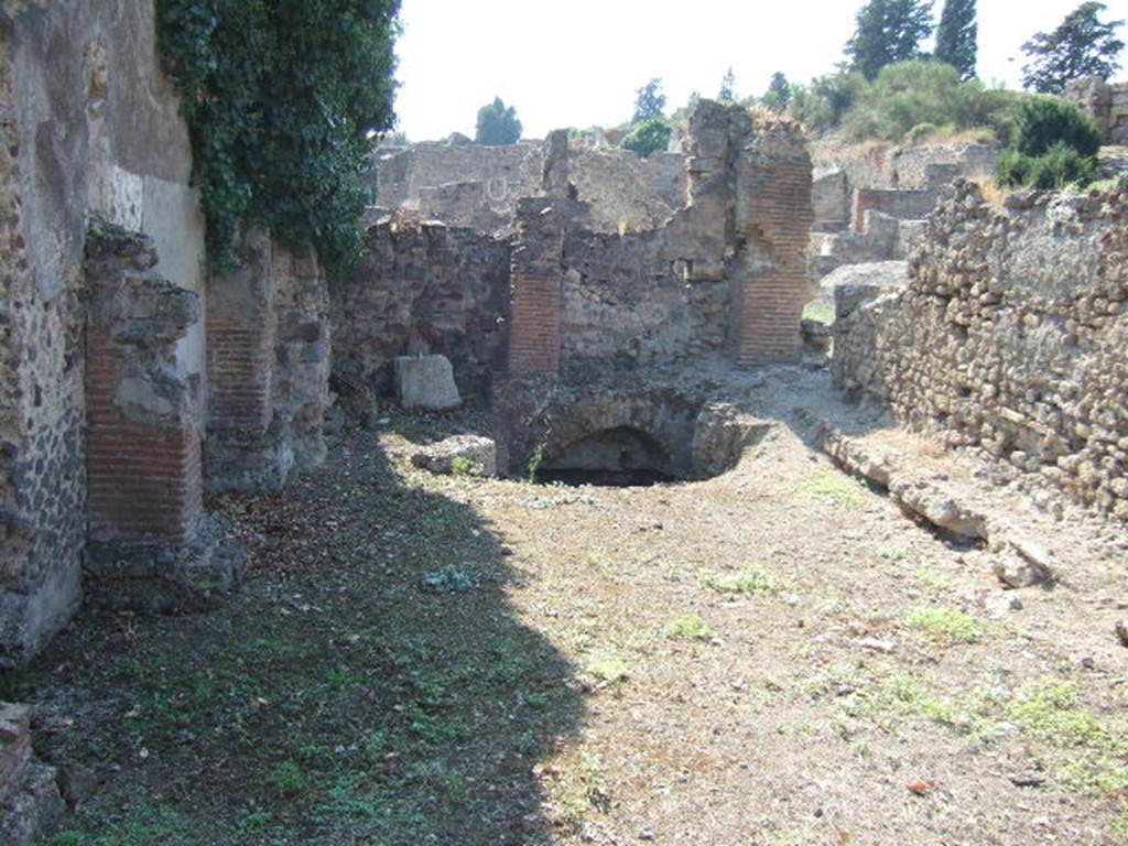 VI.9.2 Pompeii. September 2005. Room 44. West wall.