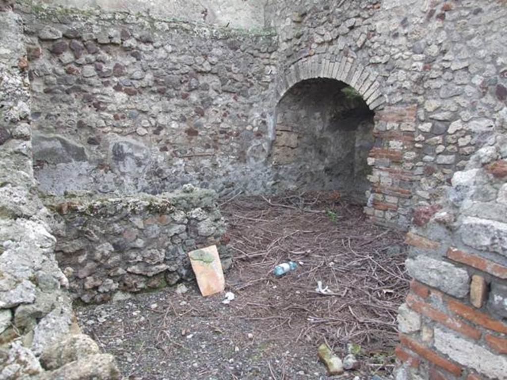 VI.9.2 Pompeii. December 2007. Room 33. Looking across to room 34 and arch of room 35. 