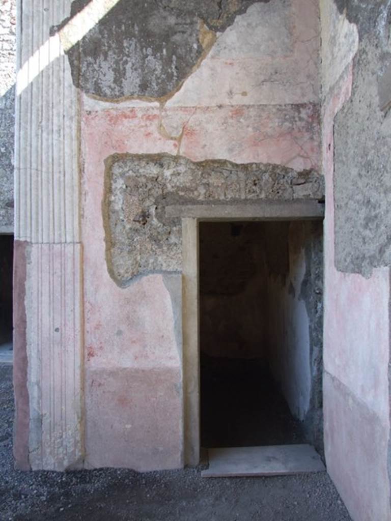 VI.9.6 Pompeii. March 2009. Doorway to room 7, looking east.