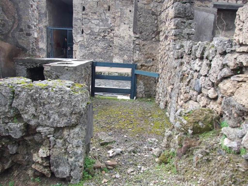 VI.10.3 Pompeii. March 2009. Looking west through doorway, from VI.10.4.