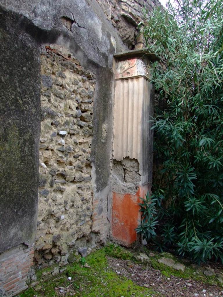 VI.10.11 Pompeii. March 2009. Room 17, west wall of portico in garden.