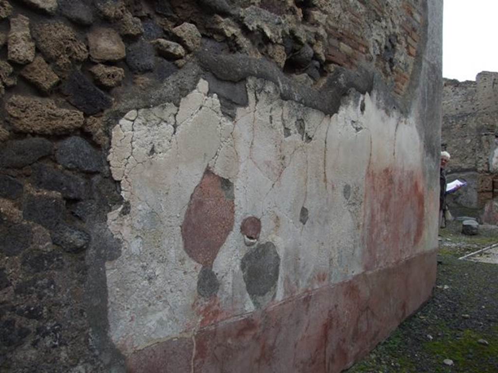 VI.10.11 Pompeii.  March 2009.  Room 1.  Fauces.  West wall.