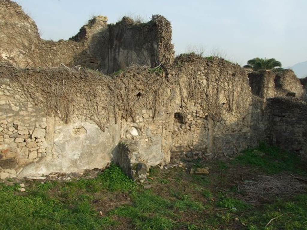 VI.11.3 Pompeii. December 2007. Looking south along east wall.