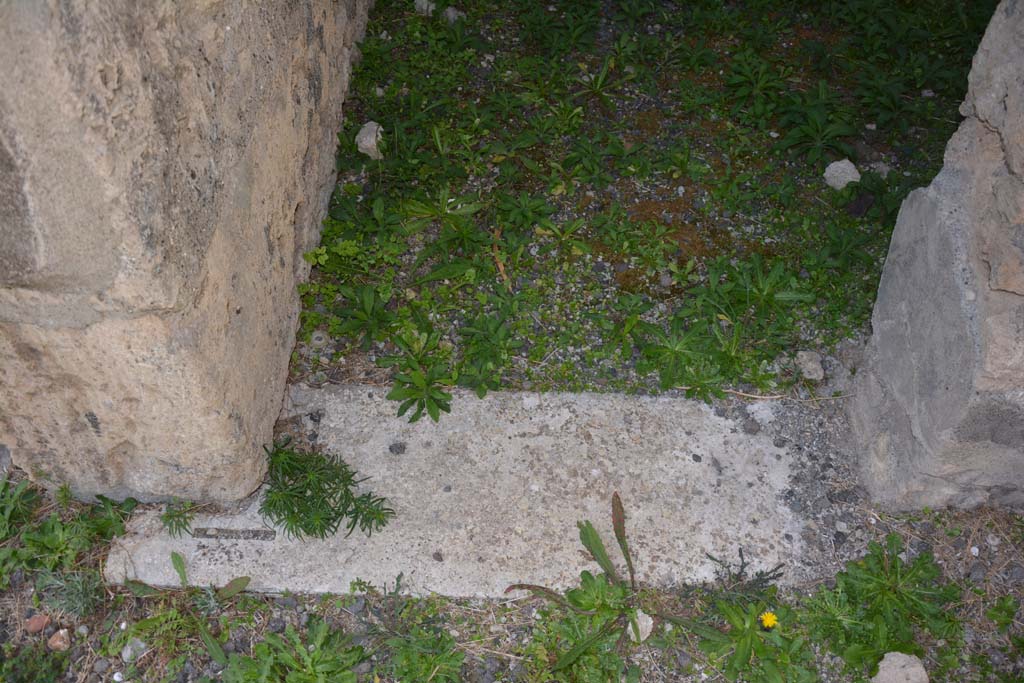 VI.11.9 Pompeii. October 2017. Room 8, threshold of doorway.
Foto Annette Haug, ERC Grant 681269 DCOR

