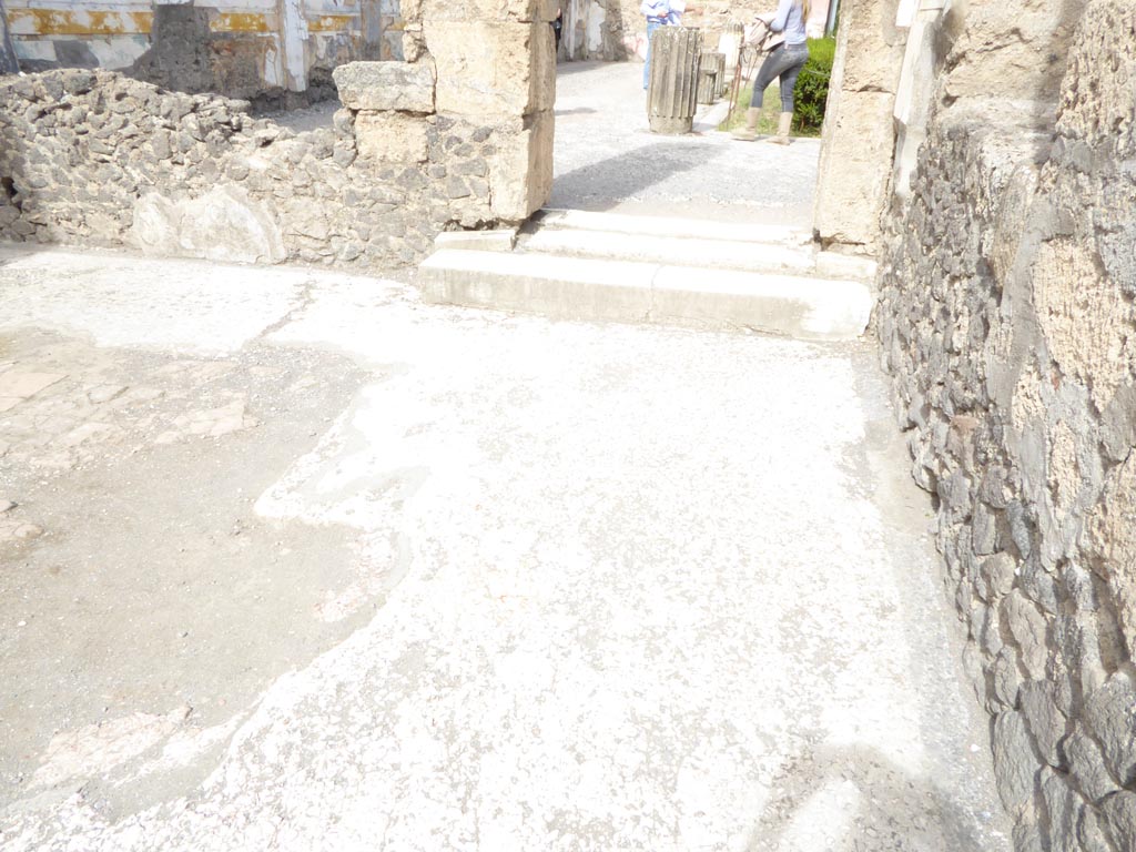 VI.12.2 Pompeii. September 2015. Room 35, looking north across flooring towards doorway to Middle Peristyle.
Foto Annette Haug, ERC Grant 681269 DÉCOR.
