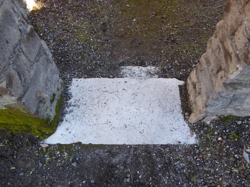 VI.12.2 Pompeii. January 2017. Room 44, threshold/sill to doorway.
Foto Annette Haug, ERC Grant 681269 DÉCOR.
