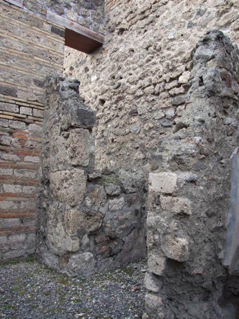 VI.13.11 Pompeii. December 2007. Doorway to room with stairs.