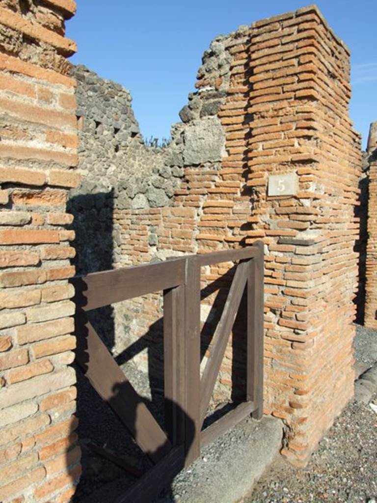 VI.14.5 Pompeii. December 2007. Entrance doorway.