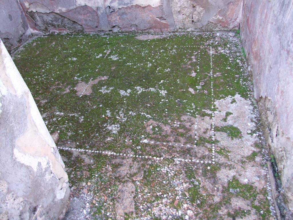 VI.14.22 Pompeii. December 2007. Room 3, decorated floor.