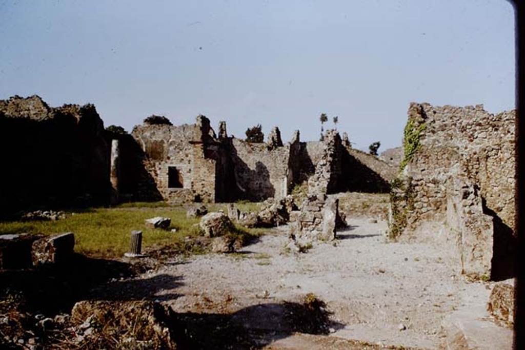 VI.14.38, on left, and VI.14.39 on right, Pompeii. 1966. Looking east. Photo by Stanley A. Jashemski.
Source: The Wilhelmina and Stanley A. Jashemski archive in the University of Maryland Library, Special Collections (See collection page) and made available under the Creative Commons Attribution-Non Commercial License v.4. See Licence and use details. J66f0335


