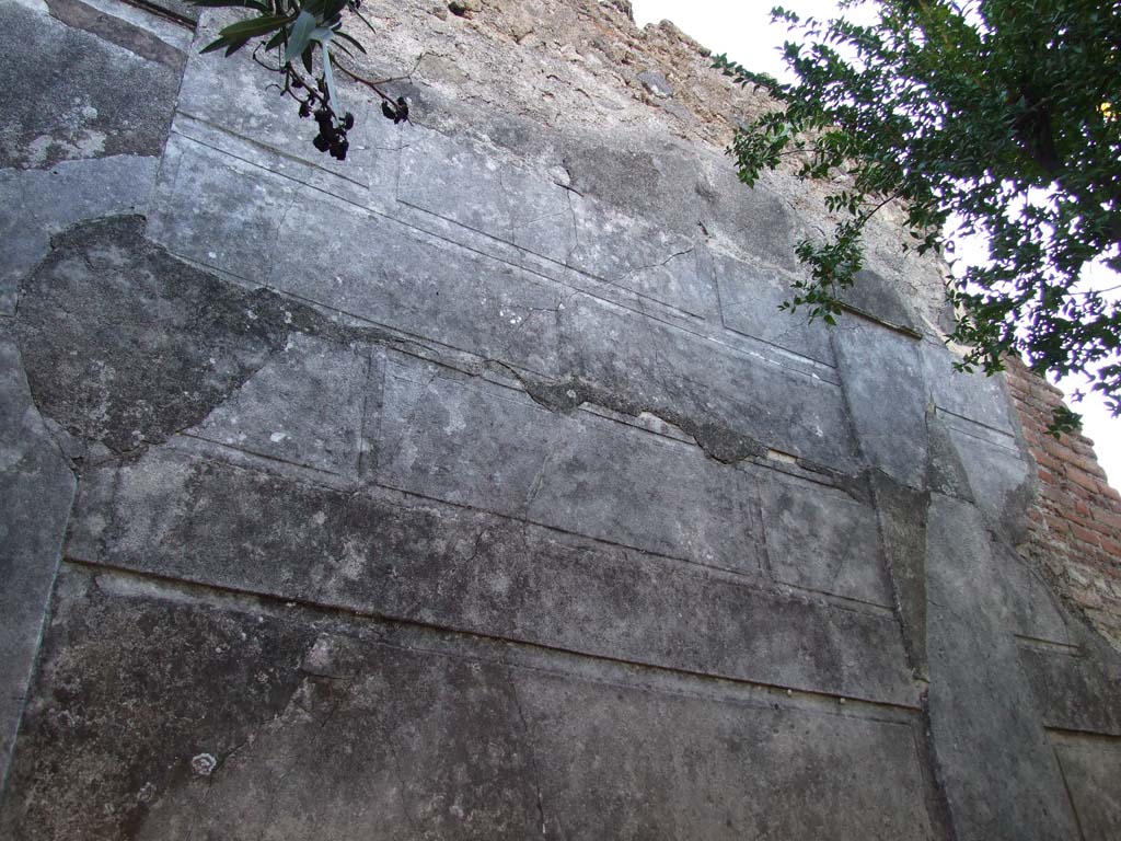 VI.14.43 Pompeii. December 2007. Room 14, upper wall in south-east corner of garden area.