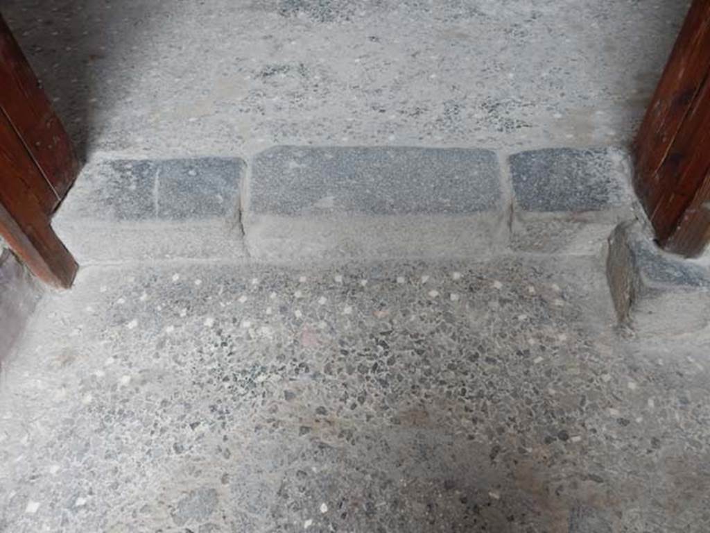 VI.15.1 Pompeii. May 2017. Threshold from vestibule to atrium. Photo courtesy of Buzz Ferebee.