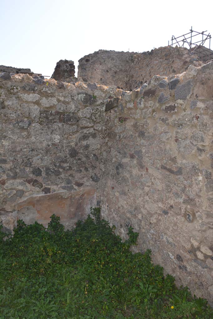 VI 15 5 Pompeii. March 2019. Cubiculum 27, bed recess in south wall in south-west corner.
Foto Annette Haug, ERC Grant 681269 DÉCOR.

