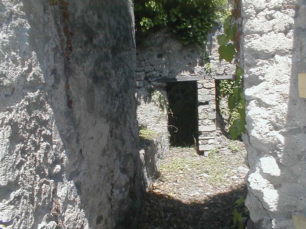 VI.15.5 Pompeii. May 2005. Doorway to room 2.