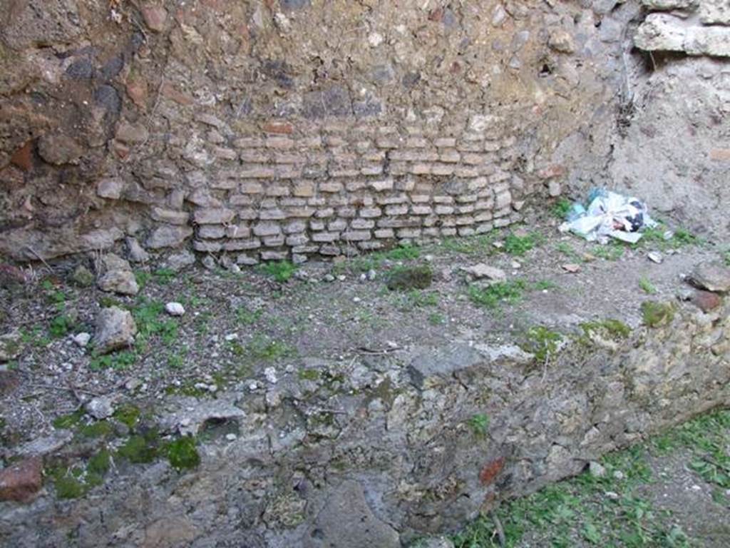 VI.15.5 Pompeii.  March 2009. Room 2.  Bench in storeroom, kitchen.