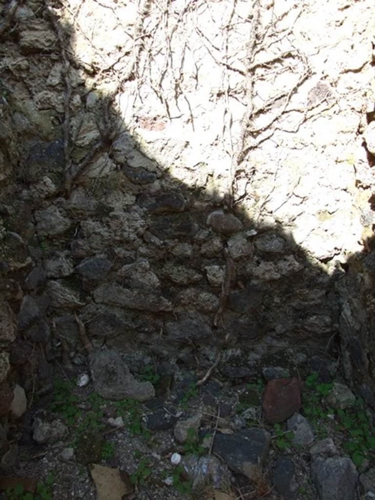 VI.15.5 Pompeii. March 2009. Room 2, north wall of small room or storeroom.