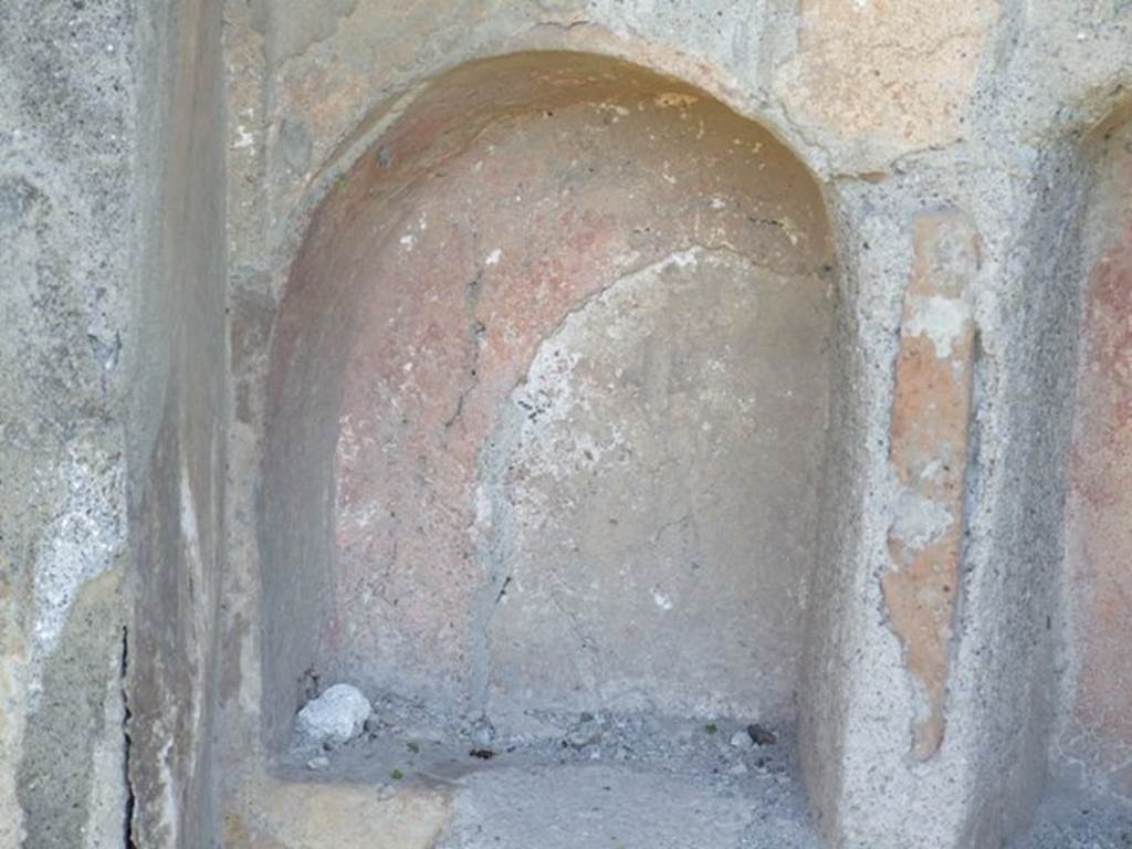 VI.15.5 Pompeii. March 2009. Room 1, niche on north side of sacellum .