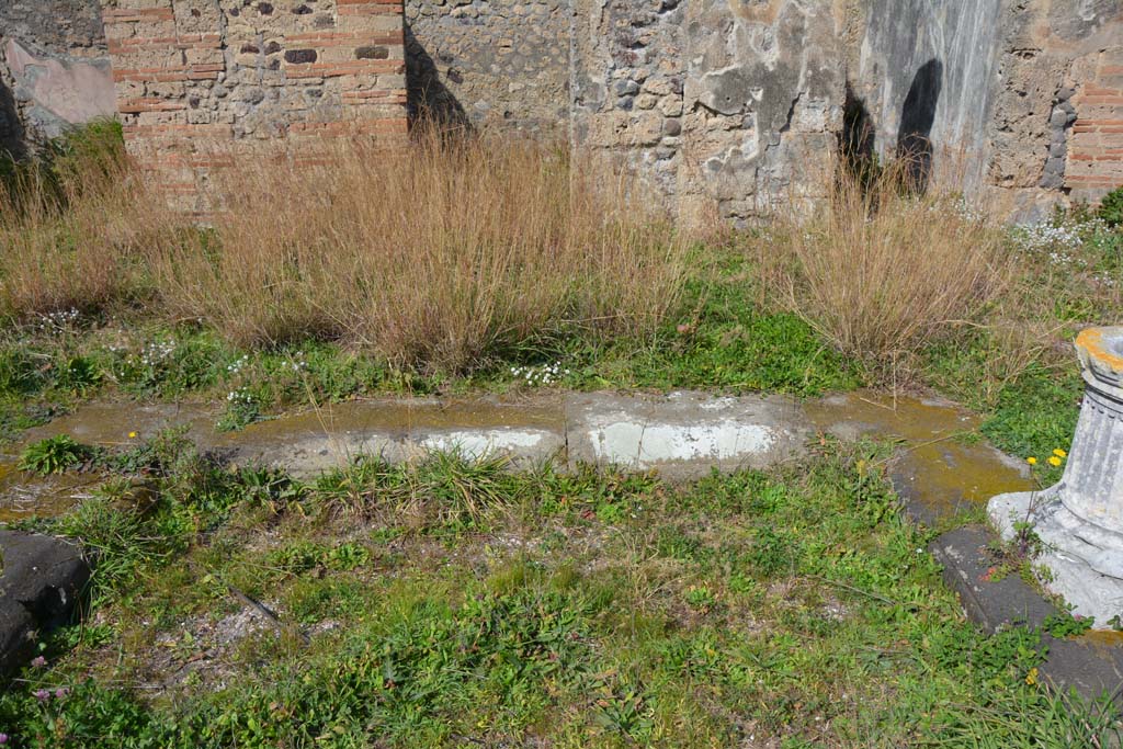 VI 15 5 Pompeii. March 2019. Room 1, looking towards north side of impluvium.
Foto Annette Haug, ERC Grant 681269 DÉCOR.
