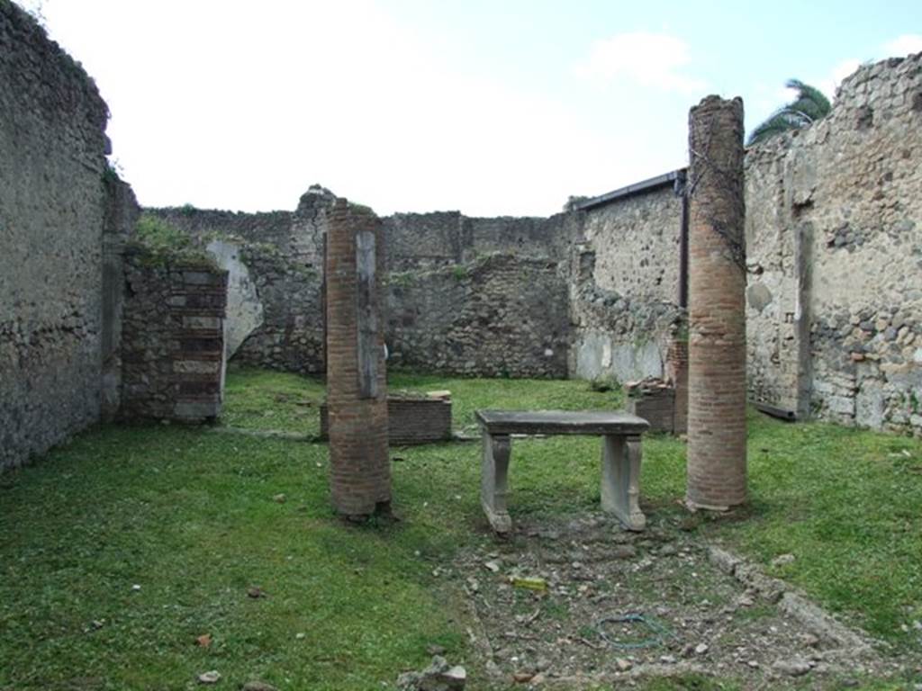 VI.15.6 Pompeii. March 2009.  Room 1.  Atrium.  Looking west.