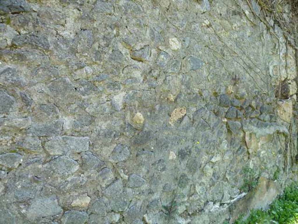 VI.16.11 Pompeii. May 2010. South wall of shop.