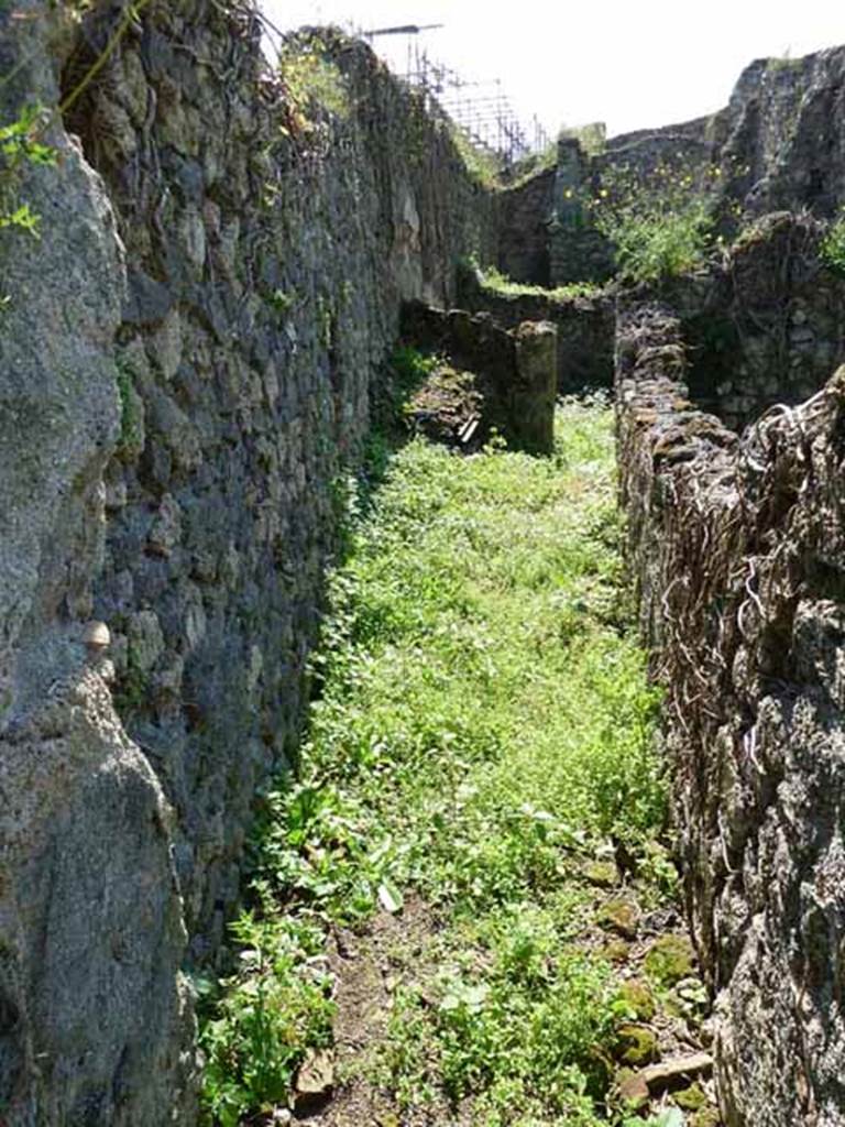 VI.16.11 Pompeii. May 2010. Corridor to rear.