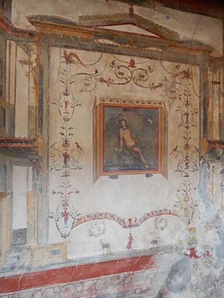 VI.16.15 Pompeii. May 2015. Tablinum D, west wall. Photo courtesy of Buzz Ferebee.