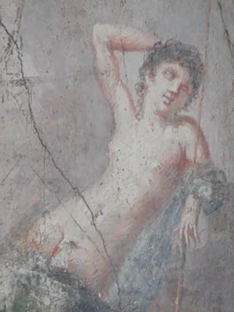 VI.16.15 Pompeii. May 2015. West wall of room F, detail of Endymion. Photo courtesy of Buzz Ferebee.
