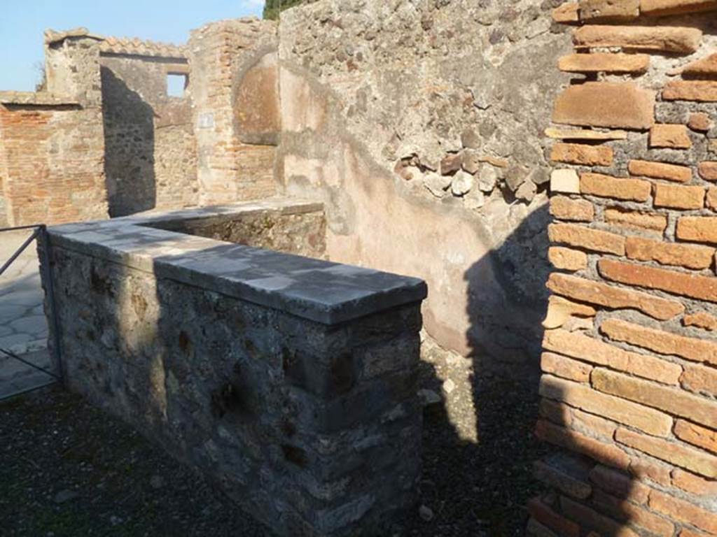 VI.17.2 Pompeii. May 2011. Looking eastwards across bar-room, towards Via Consolare.