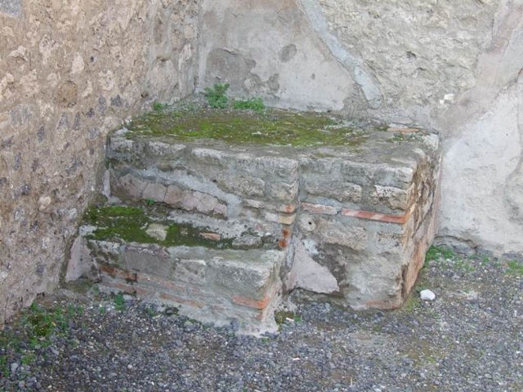 VII.1.3 Pompeii. December 2007. Base of stairs in north-west corner.