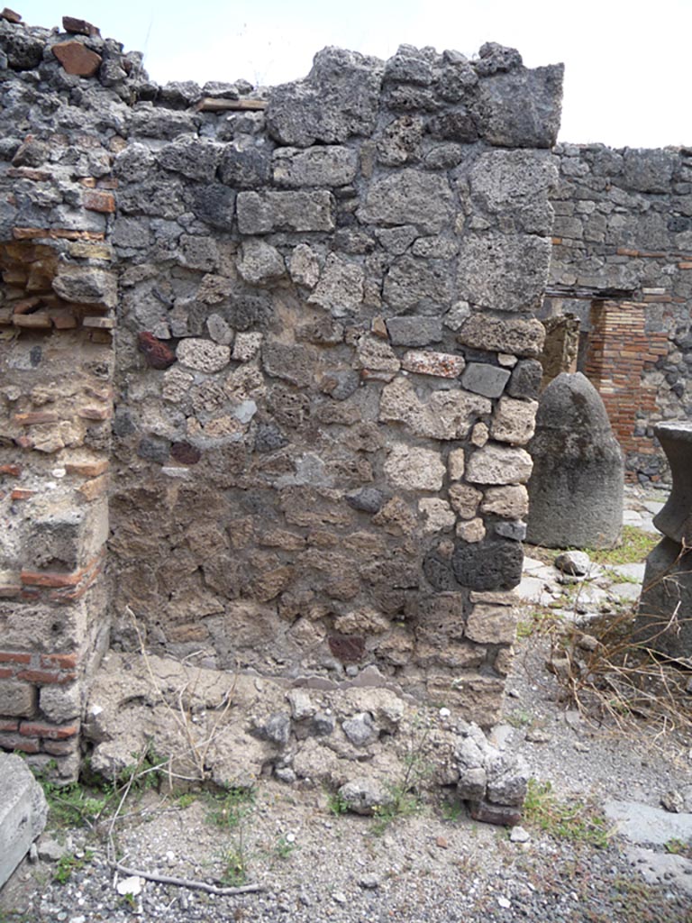 VII.1.36 Pompeii. October 2009. 
Looking east from doorway to south-east corner of atrium, on left. Photo courtesy of Jared Benton.
