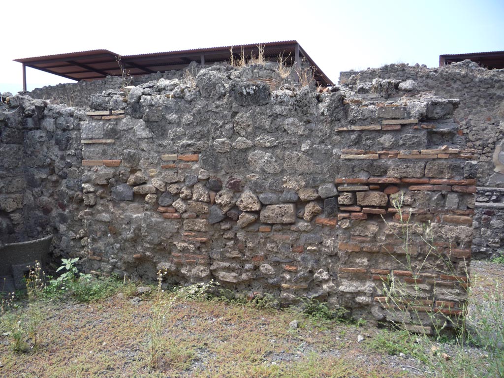 VII.1.36 Pompeii. October 2009. Looking towards west wall and doorway to atrium. Photo courtesy of Jared Benton.