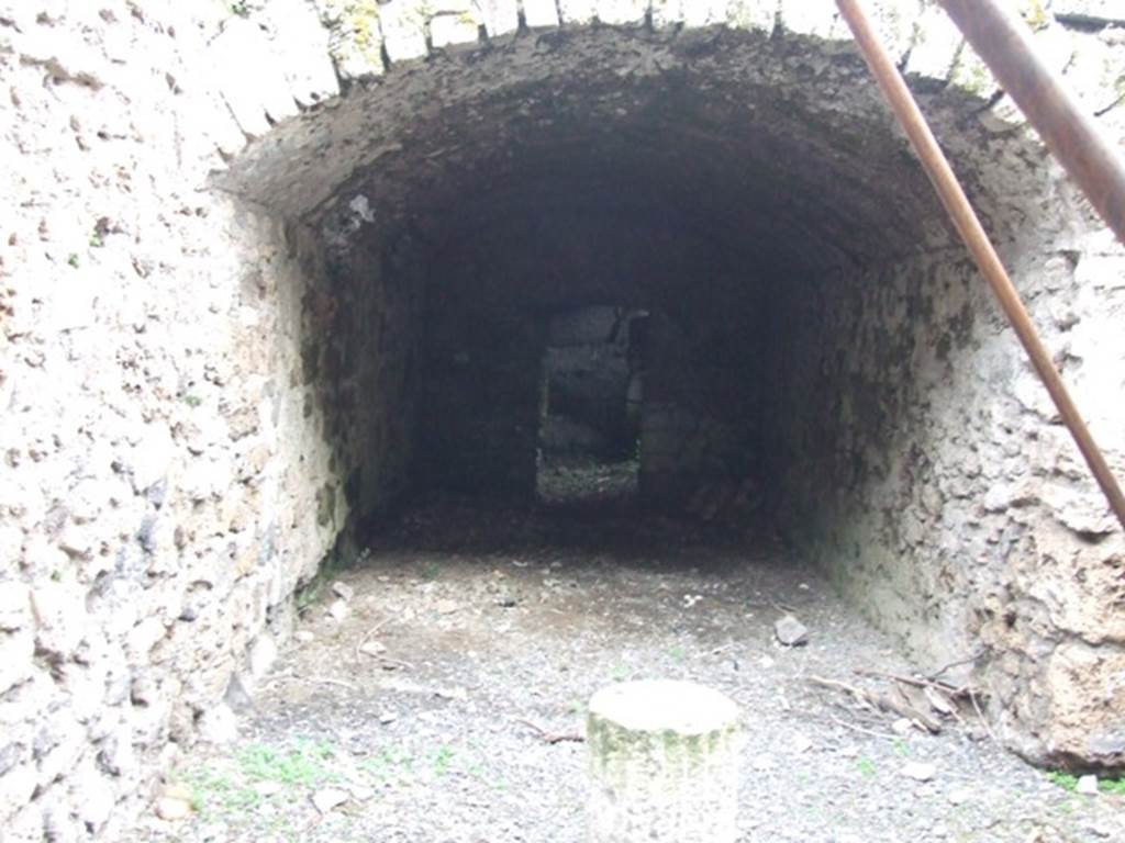 VII.1.43 Pompeii.   December 2007.  Looking east to underground storeroom.