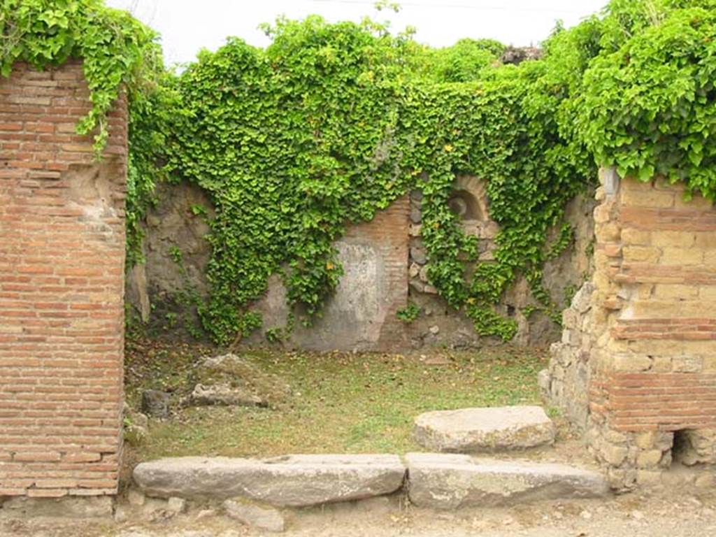 VII.2.12 Pompeii. May 2003. Looking west to entrance doorway. Photo courtesy of Nicolas Monteix.