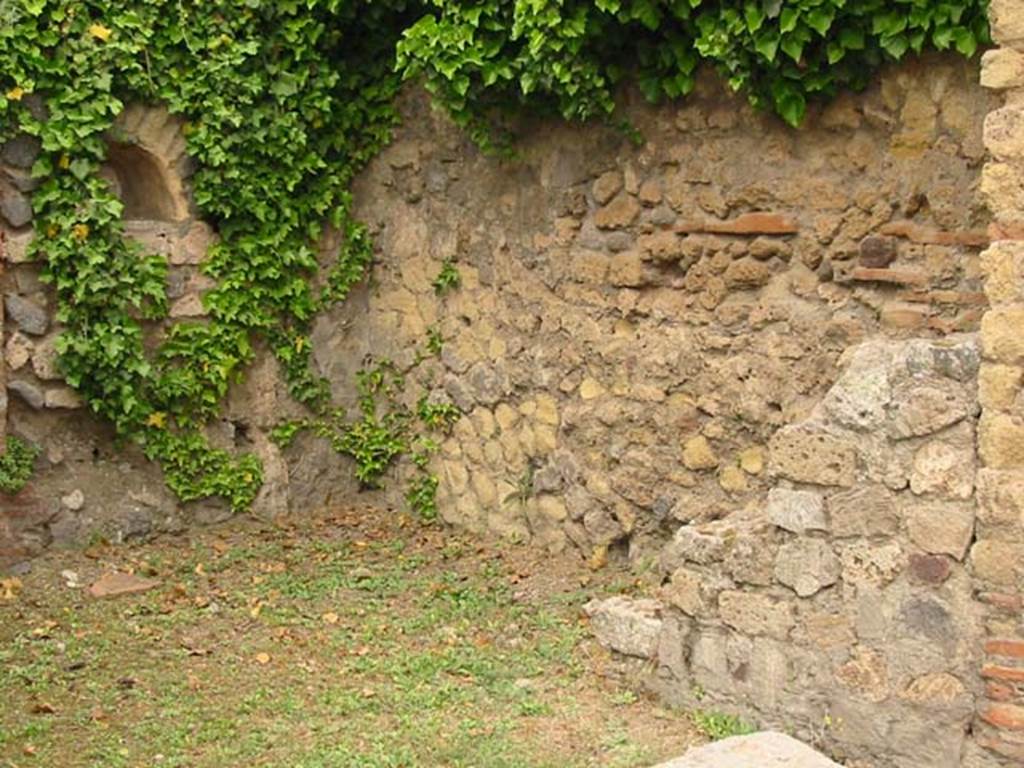 VII.2.12 Pompeii. May 2003. North-west corner, north wall and staircase, on right. Photo courtesy of Nicolas Monteix.

