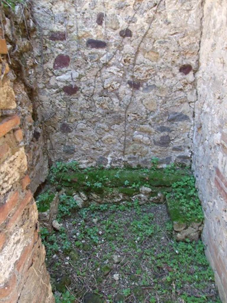 VII.2.18 Pompeii. March 2009. Room 19, latrine at south end of kitchen area.