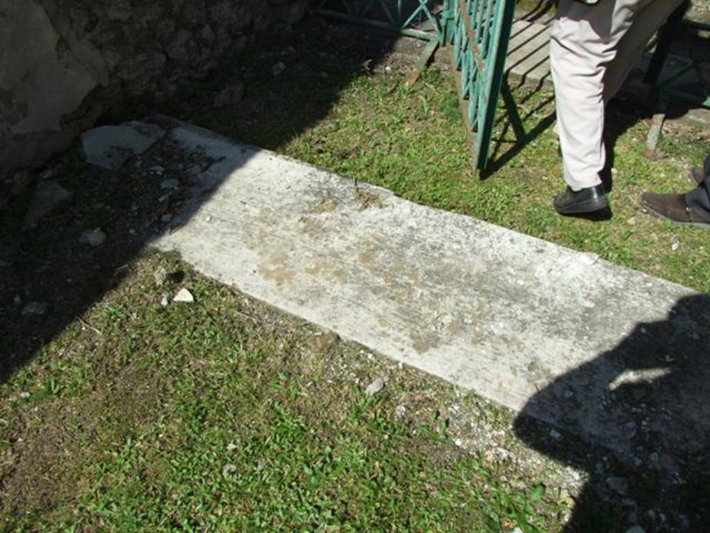 VII.2.20 Pompeii. March 2009. Looking towards vestibule with marble threshold, from entrance corridor/fauces.