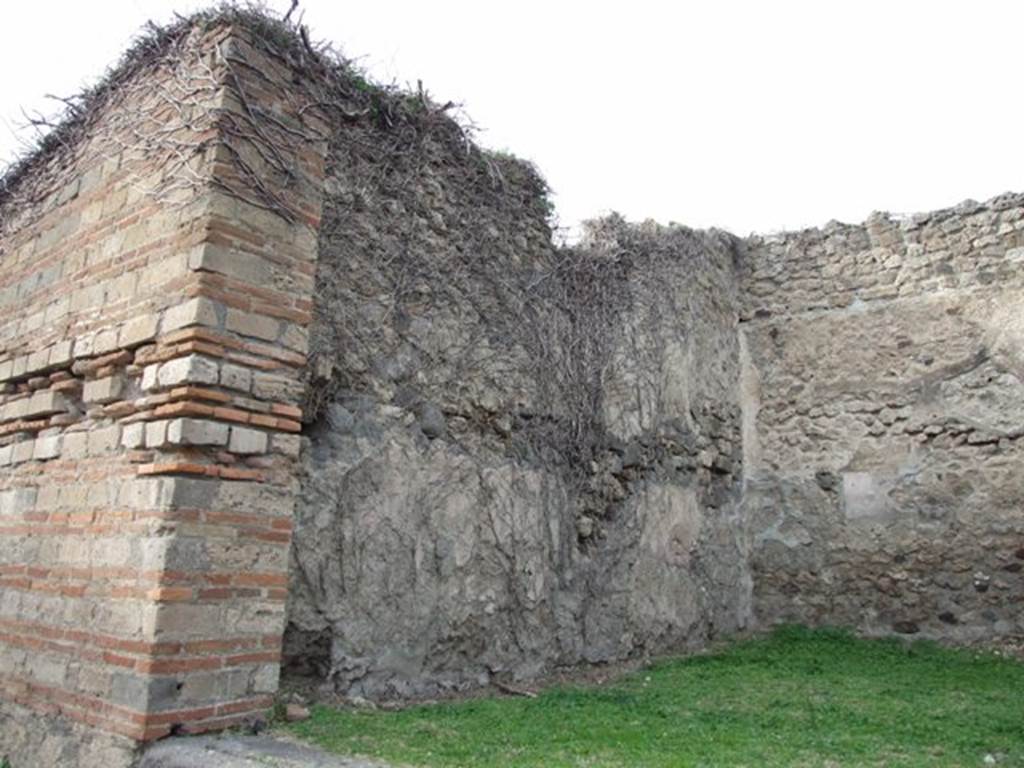 VII.2.40 Pompeii.  December 2007.  West wall.