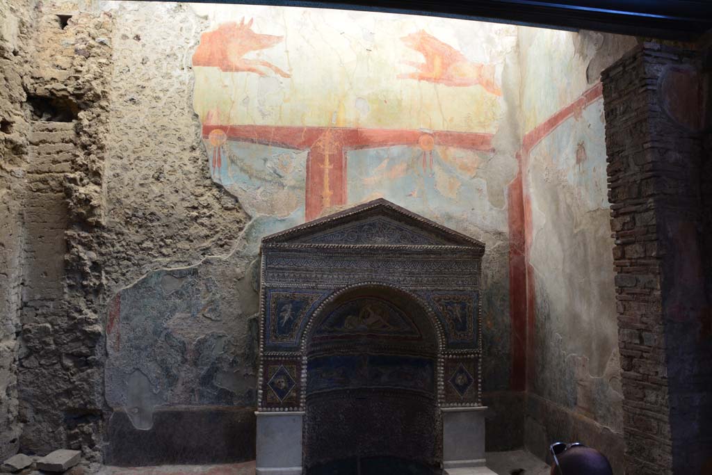 VII.2.45 Pompeii, March 2017. Looking north across garden area towards fountain. Photo courtesy Adrian Hielscher.