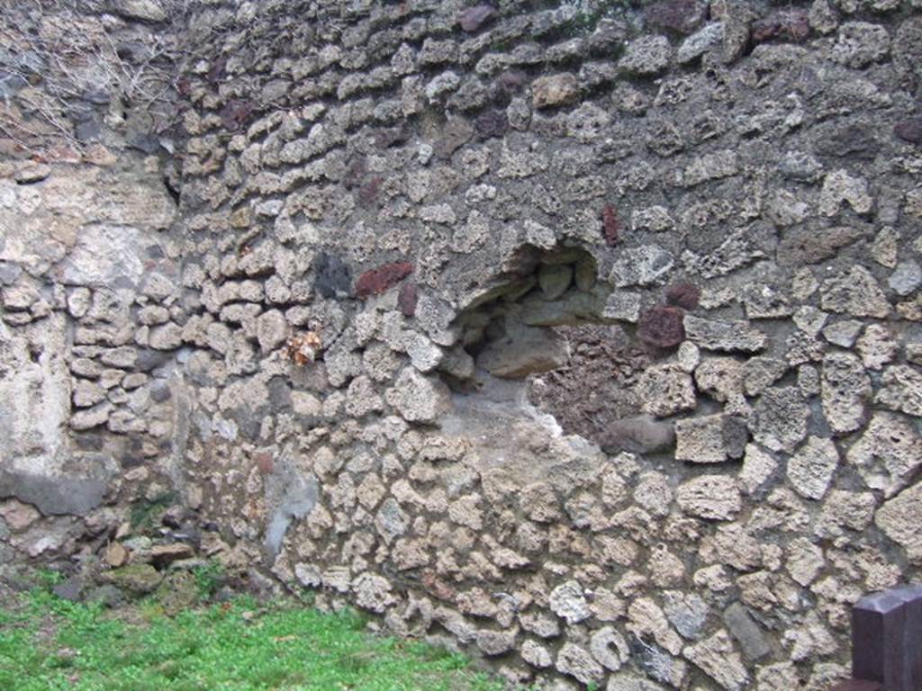 VII.2.49 Pompeii. December 2005. East wall.