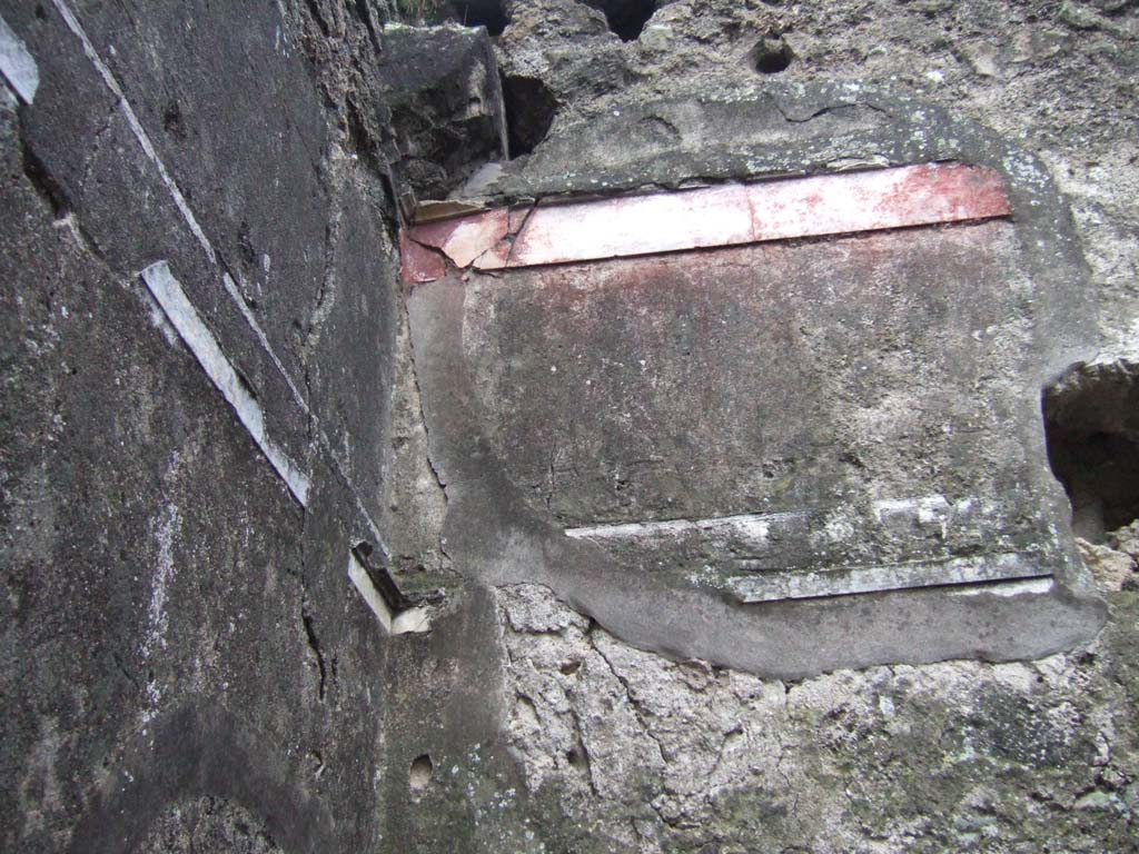 VII.2.51 Pompeii. December 2005. Room in south-west corner of atrium with painted plaster.