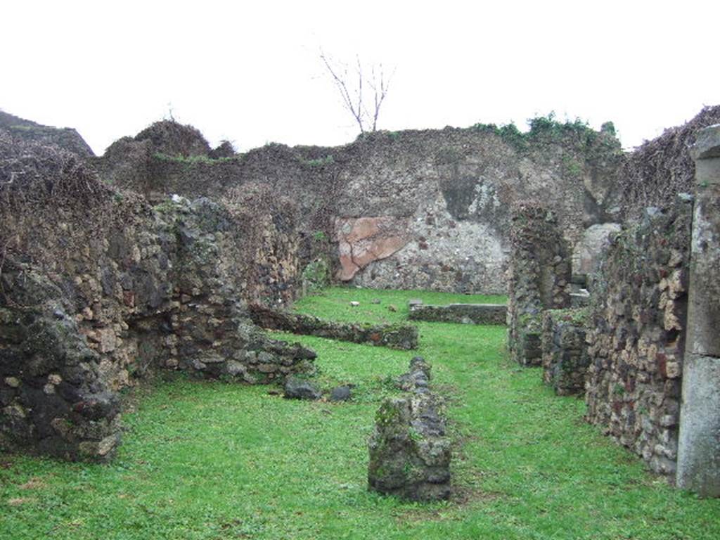 VII.3.3 Pompeii. Looking south across rear room and corridor towards VII.3.38