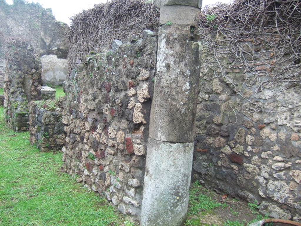 VII.3.3 Pompeii. December 2005. Corridor to rear and site of stairs to upper floor.