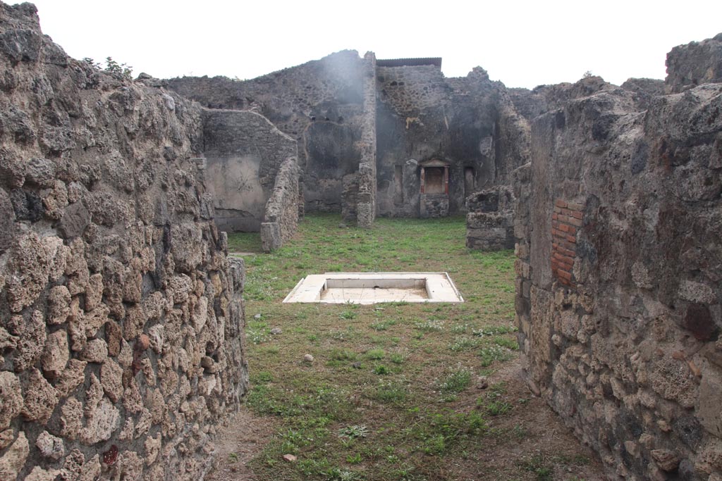 VII.3.6 Pompeii. October 2023. Looking south along entrance corridor to atrium. Photo courtesy of Klaus Heese.